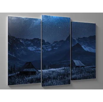 Obraz Obraz temná vesnice v horách Rozměr: 60 x 40 cm