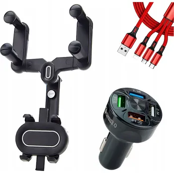 UNIVERZÁLNÍ, PEVNÝ A SILNÝ DRŽÁK TELEFONU NA ZPĚTNÉ ZRCÁTKO DO AUTA