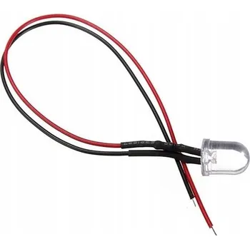 Polovodič 5mm LED dioda 12V s kabelem – žlutá – indikace DPF FAP filtru