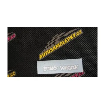 Polep vozidla SAMOLEPKA Pussy wagon nápis v řádce (10 - červená) NA AUTO, NÁLEPKA, FÓLIE, POLEP, TUNING, VLASTNÍ TEXT, TISK, AUTOSAMOLEPKY.cz, POLEPY, OBRÁZEK, LOGO, SAMOLEPKY