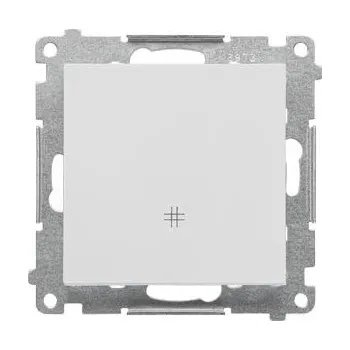 vypínač Simon 55 Křížový přepínač, rychlospojka, světle šedá matná TW7.01/114