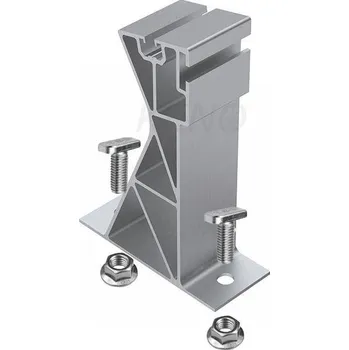 KENO Hliníková zadní noha KENO + 2x T-šroub M10 30mm a matice, sklon 11°