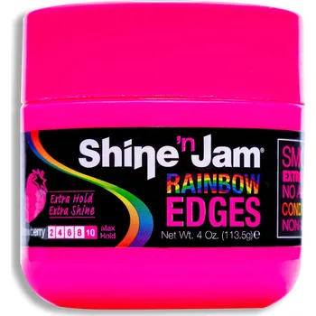 Stylingový přípravek Ampro Shine 'n Jam Rainbow Edges Strawberry silně tužící gel na vlasy