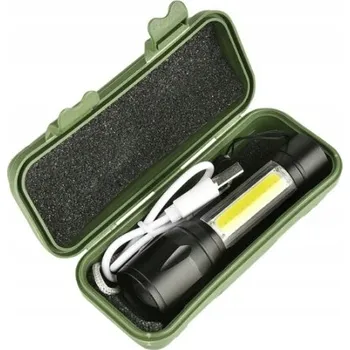 Svítilna LED KAPESNÍ SVÍTILNA VÝKONNÁ CREE COB USB ZOOM