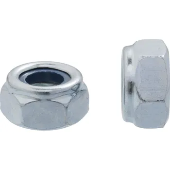 Matice Samojistná matice M4 s polyamidovou vložkou 50 Ks DIN 985 ISO 10511 Pozink