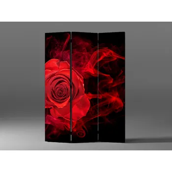 Paraván Paraván růže v červeném dýmu Rozměr: 135 x 180 cm