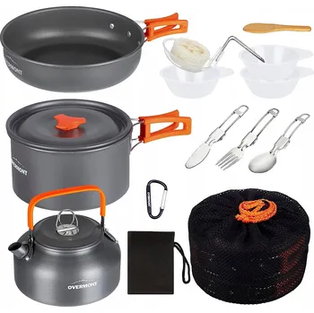 Hrnec Kempingová sada nádobí na vaření OVERMONT