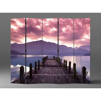 Paraván Paraván východ slunce z mola Rozměr: 225 x 180 cm