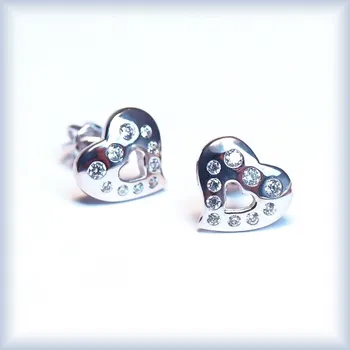 Náušnice bílé zlato