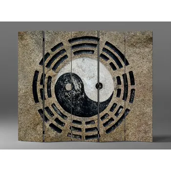 Paraván Paraván harmonický jin a jang Rozměr: 225 x 180 cm