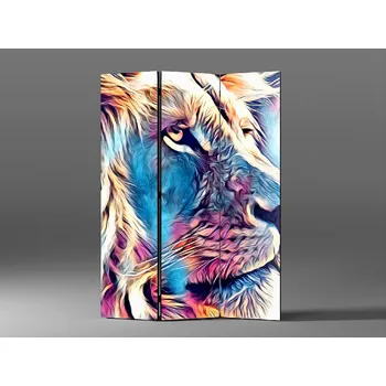 Paraván Paraván barevný lev Rozměr: 135 x 180 cm