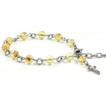 Náramek Náramek desátkový s citrínem