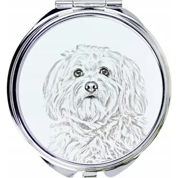 Kosmetické zrcátko Havanéz - Kompaktní kapesní zrcátko s fotkou psa