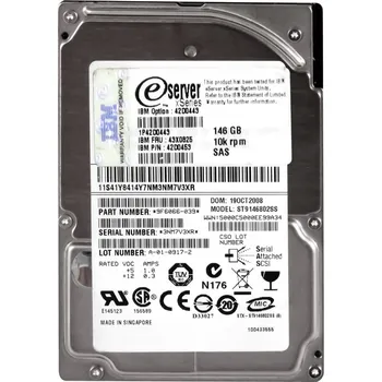 Interní pevný disk IBM 43X0825 42D0453 146GB 10K 16MB SAS 2.5" ST9146802SS - 146GB SAS 2.5" HDD (pevný disk)