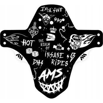 Blatník na kolo Přední Blatník na Kolo 26 27.5 29 AMS - Hell Gang Bílý