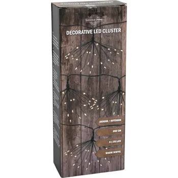 Vánoční dekorace Světelný řetěz UMA 251 cm do zásuvky, žlutý