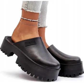 Dámská obuv BIG STAR NN274014 Dámské sportovní nazouváky / pantofle na platformě černé velikost 41