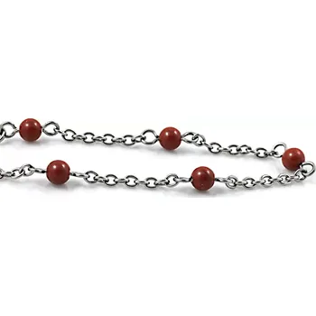 Náramek Náramek Řetízkový s červeným jaspisem