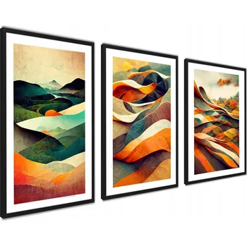 Obraz Obrazy Plakáty RÁMY Abstrakce Podzim Hory 30x40