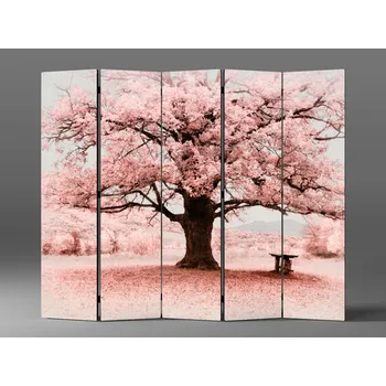 Paraván Paraván růžový strom Rozměr: 225 x 180 cm