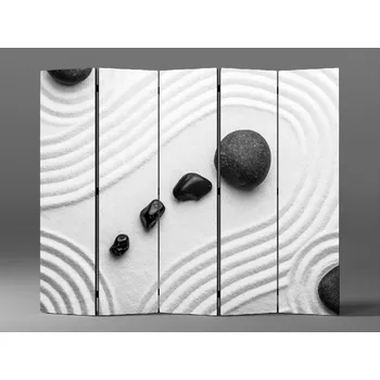 Paraván Paraván zen meditační kameny Rozměr: 225 x 180 cm