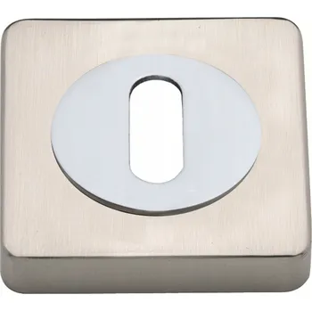 Dveřní kování Vnitřní klika Gamet Čtvercová rozeta, Štít s otvorem pro klíč