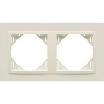 vypínač Dvojitý Rámeček Efapel bílý