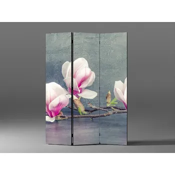 Paraván Paraván kvetoucí větev magnólie Rozměr: 135 x 180 cm