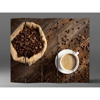 Paraván Paraván zrnková káva Rozměr: 225 x 180 cm