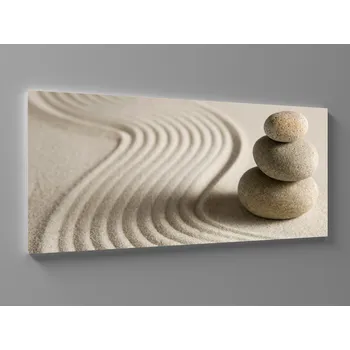 Obraz XXL obraz kameny v písku zen Rozměr: 200 x 100 cm