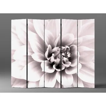 Paraván Paraván bílá květina jiřina Rozměr: 225 x 180 cm