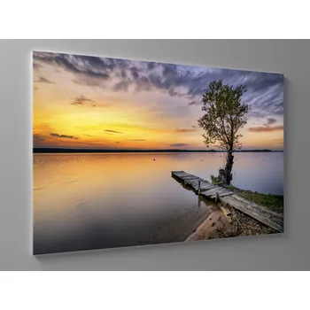 Obraz Obraz západ slunce nad jezerem Rozměr: 60 x 40 cm