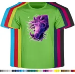 levne-detske-bavlnene-tricko-potisk-fialovy-jednorozec Barva: Lime - limetková, velikost: 104