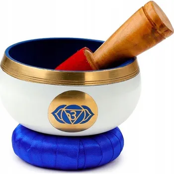 Dekorativní tibetská mísa - 13 cm Modrá Čakra