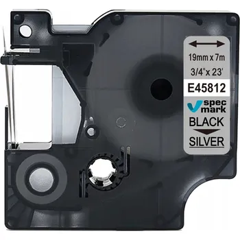 Pásek do tiskárny Páska Specmark pro DYMO D1 45812 19 mm x 7 m stříbrná