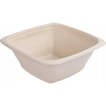 Jednorázové nádobí Jednorázová miska na salát/oběd | cukrová třtina | 950 ml 50 ks