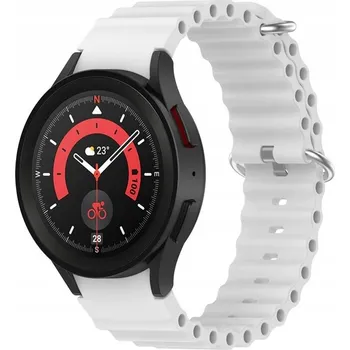 Řemínek na hodinky Řemínek RZAKcesoria pro Samsung 20mm bílý