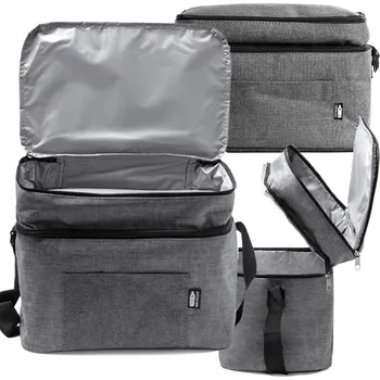 VELKÁ TERMO TAŠKA NA JÍDLO NÁKUPY 14L PLÁŽOVÁ TURISTICKÁ IZOLAČNÍ