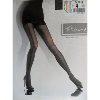 Dámské punčochy LIDEA 40 den-punčochové kalhoty Fiore black-černé 3-M