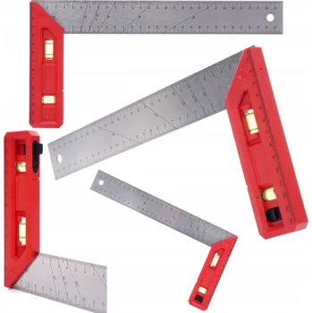 Úhloměr Univerzální úhelník TurboTools TT-kątownik-alu-30cm 300 mm