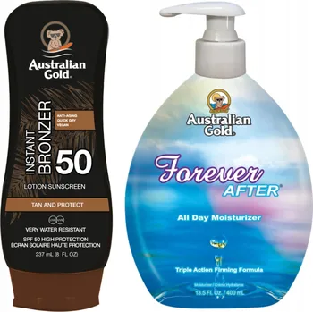 Přípravek na opalování Australian Gold Balzám s bronzerem SPF50 + Forever After 400 ml