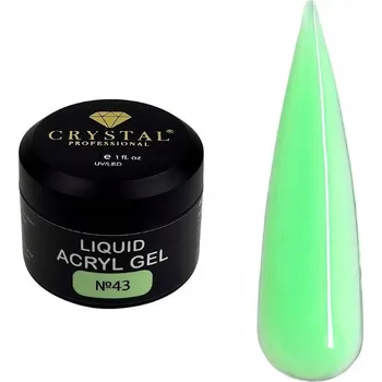 Lak na nehty Gel pro zpevnění nehtů Liquid Acryl Gel 43 CRYSTAL PROFESSIONAL 30ml