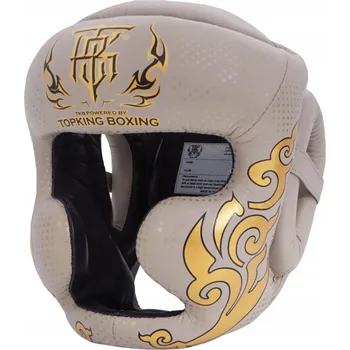 BOXERSKÁ PŘILBA TOP KING KANOK TOP KING L BÉŽOVÁ