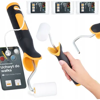 Malířský váleček 3x Váleček malířský pěnový 5 cm na nábytek, laky a barvy Houbička DRŽÁK H0