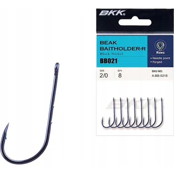 Rybářský háček Háčky zemní s otřepem BKK Beak Baitholder-R 8 ks