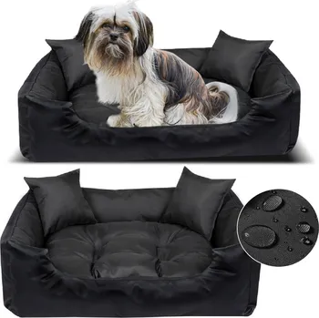 Pelíšek pro psa Kotec pro psa černý 115 cm x 95 cm