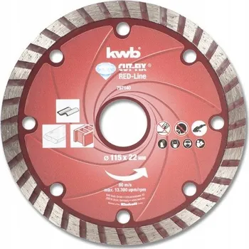 Řezný kotouč KWB Diamantový kotouč 115 mm, granit, beton, mramor