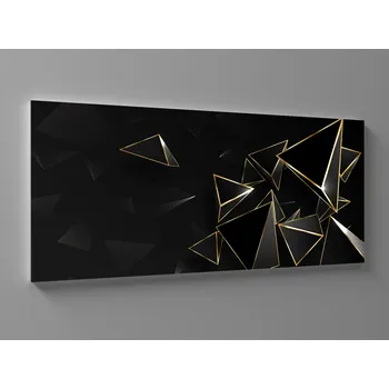 Obraz XXL obraz 3D zlaté střepy Rozměr: 200 x 100 cm