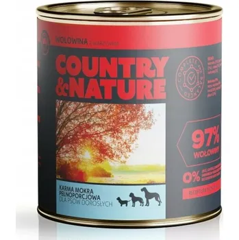 Krmivo pro psa Mokré Krmivo pro psy Country&Nature HOVĚZÍ se zeleninou 850 g