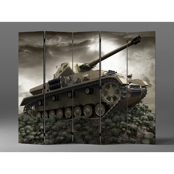 Paraván Paraván válečný tank Rozměr: 225 x 180 cm